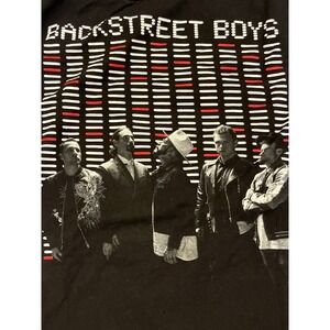 Backstreet Boys Shirt‎ Adult XL Black Band Tee Concert Music BSB Retro Band 90